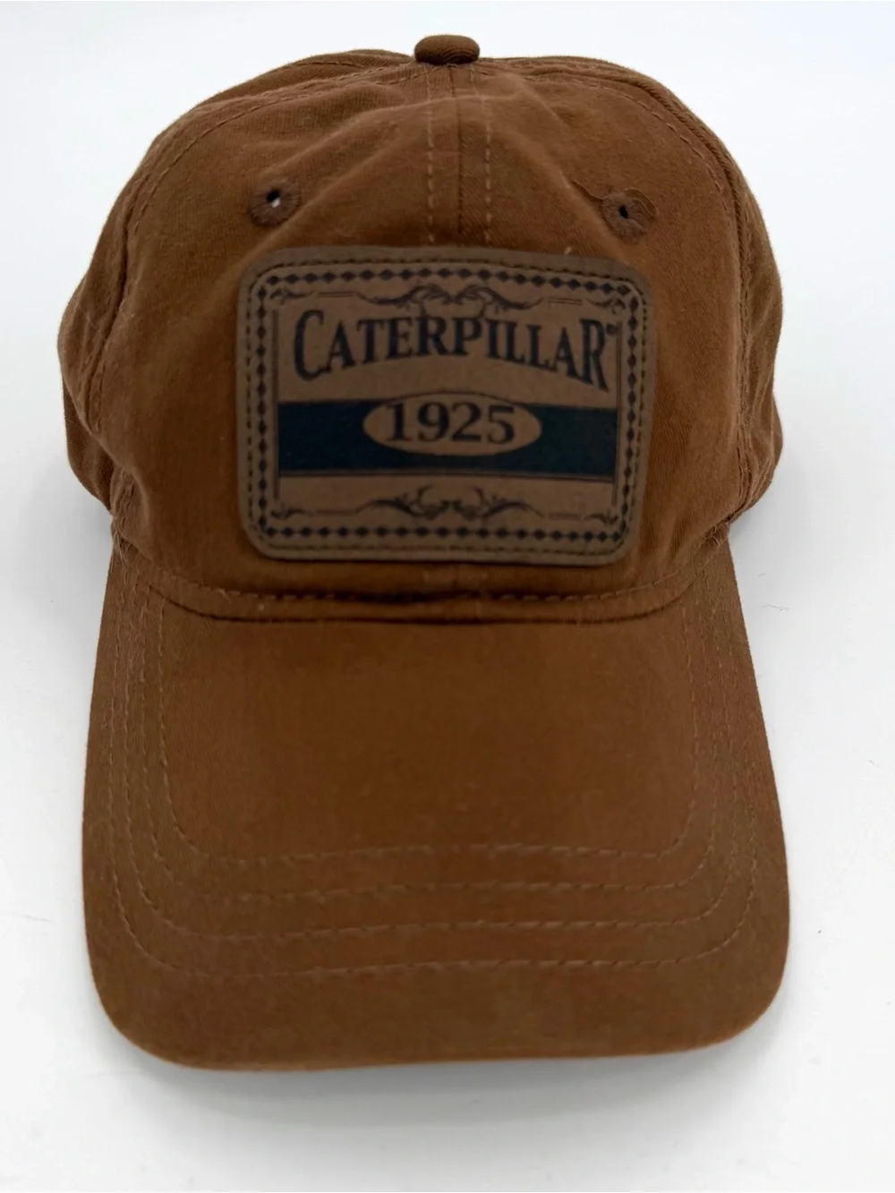 Caterpillar CAT Hat 1925 Patch Cap Brown Baseball Cap Cotton Adjustable Strap